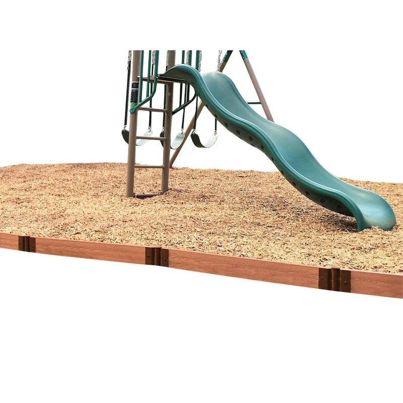 Classic Sienna Straight Playground Border 16’ – 2” profile